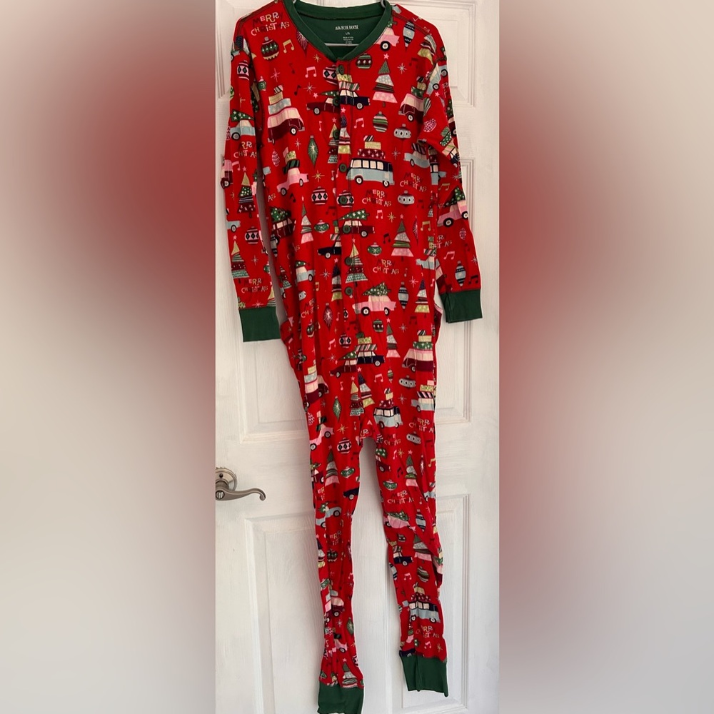 Little Blue House Adult Large Christmas Union Onesie